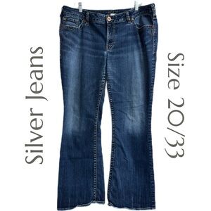 Silver Jeans Co. - Aiko Bootcut Denim Jeans – Classic Dark Wash - Size 20/33